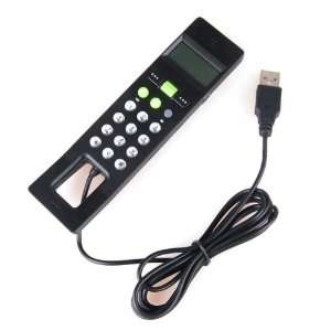   LCD Skype USB Phone Internet Handset For PC VoIP Electronics