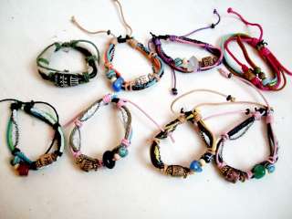 wholesale lots 60pcs Natural stone/alloyy bead Tibet bracelets Free 