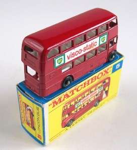 MATCHBOX LESNEY 5 LONDON BUS, 1969, RARE F TYPE BOX!  