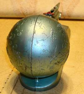 Vintage 1950s STRATO BANK Mechanical Rocket Ship and Moon VG F Working 