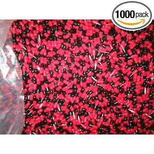  Empty Gelatin Capsules Size 1, 1000 Count, Color Red 