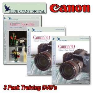  Canon DVD 7D 3 Pack Volume 1 & 2 & Speedlite 580, 430 EX 