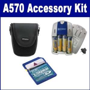  Canon Powershot A570 Digital Camera Accessory Kit includes 