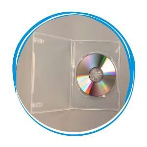   CLEAR   14mm Standard Single Disc DVD Case   25 Cases