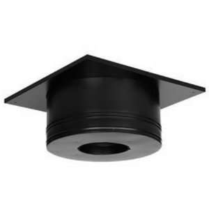   Black DuraPlus 6 Class A Chimney Pipe Round Ceiling Support 9045N