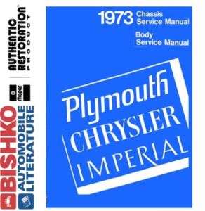 1973 CHRYSLER PLYMOUTH Shop Service Repair Manual CD  