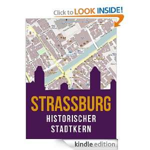 Plan des historischen Stadtkerns von Straßburg, Frankreich (Grande 