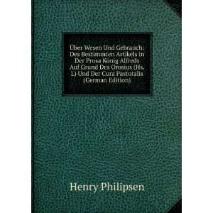   Orosius (Hs.L) Und Der Cura Pastoralis (German Edition) Henry