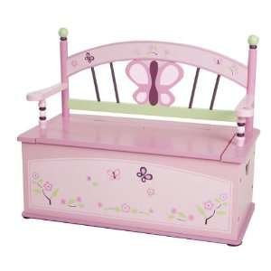   Sugar Plum Bench Seat with Toy Storage by Levels of Discovery: Baby