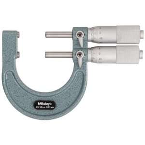 Mitutoyo 113 103 Limit Micrometer, Ratchet Stop, 25 50mm Range, 0.01mm 