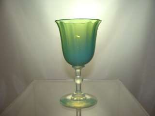 STEUBEN GREEN ORIENTAL JADE WINE GLASS SHAPE 5217  