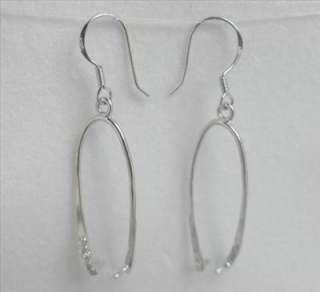 Pair 925 Sterling Silver Earrings Findings SA370  