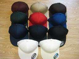Blank Flat Bill Snapback Hat Cap All Colors  