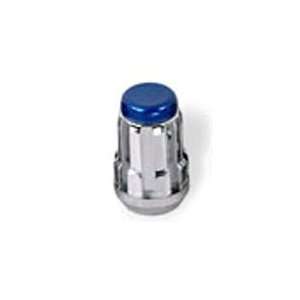 McGard 65354BR Chrome/Blue Ring Tuner Splinedrive Lug Nuts, Cone Style 