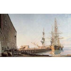  John Stobart   Straight Wharf Nantucket 1832: Home 