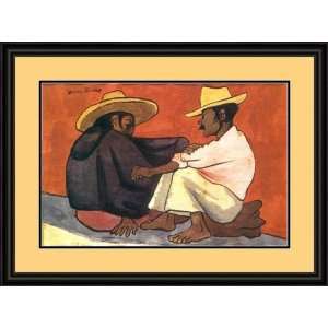  Pareja Indigena by Diego Rivera   Framed Artwork: Home 