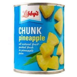 Libbys 20oz. Chunk Pineapple (Juice Pack) 12 count.:  