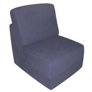   : Navy Micro Suede   Teen Chair by Fun Furnishings: Furniture & Decor