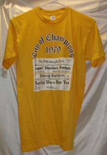Pittsburgh Steelers/Pirates 1979 Vintage T Shirt S Mens  
