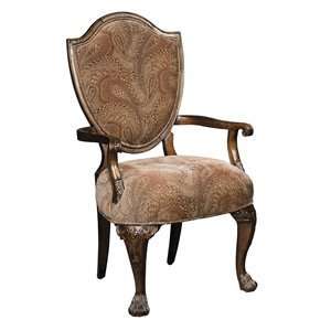   1327 Orleans Upholstered Arm Dining Chair, Praline: Home & Kitchen