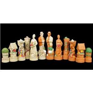   Garden Hand Decorated Chess Set by Studio Anne Carlton Toys & Games