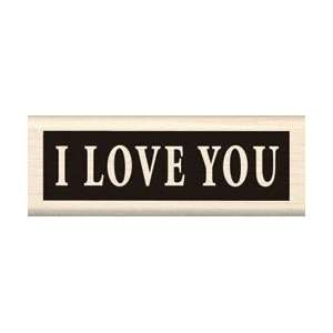   Mounted Rubber Stamp I Love You; 3 Items/Order Arts, Crafts & Sewing