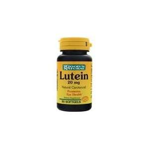  Lutein 20mg Natural Carotenoid   For Eye Health, 30 sftg 
