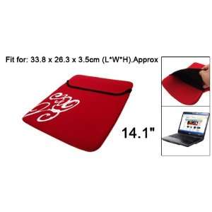  Gino Red 14.1 Laptop Notebook Sleeve Carrying Bag Holder 
