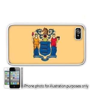  New Jersey State Flag Apple Iphone 4 4s Case Cover White 