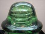 Antique McLaughlin No 20 Green Glass Telephone Pole Insulator  