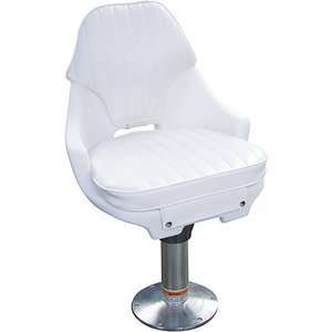  Wise® Offshore Captains Chair with Pedestal White 
