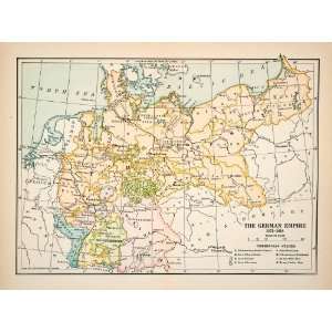   States Prussia Posen   Relief Line block Map