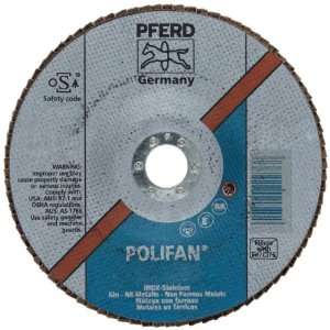 PFERD Polifan SG CO COOL Abrasive Flap Disc, Type 27, Round Hole 