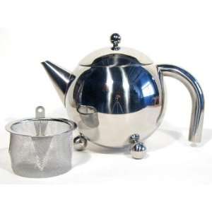  Stainless Steel Teapot 6 cup: Kitchen & Dining
