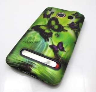 GREEN BUTTERFLY HARD CASE COVER SPRINT HTC EVO 4G PHONE  