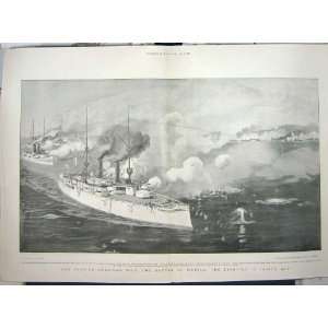   SPANISH AMERICA WAR BATTLE MANILA CAVITE BAY SHIPS