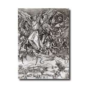  St Michael And The Dragon From A Latin Edition 1511 Giclee 