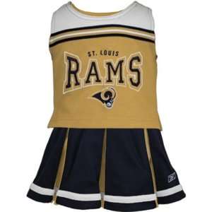 Reebok St. Louis Rams Preschool Navy Blue 2 Piece Cheerleader Set 