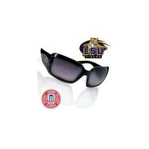  LSU Tigers Black Jeweled Frame Sunglasses Sports 