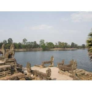 Srah Srang, a Man Made Lake, Angkor Thom, Angkor, Siem Reap, Cambodia 