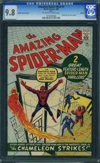 Amazing Spider man #1 CGC 9.8 Marvel 1966 GRR 106 cm  