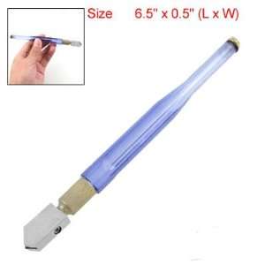  Clear Blue Plastic Handle Oil Feed Glass Cutting Cutter 