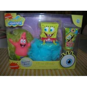  Spongebob Squarepants Tub Time Friends 3 Pcs Bath Gift Set 