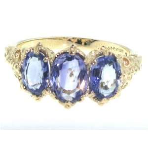  14K Rose Gold Ladies Ceylon Sapphire Ring   Finger Sizes 5 