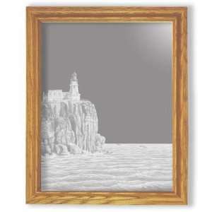  Split Rock Lighthouse II Rectangle Etched Mirror: Home 