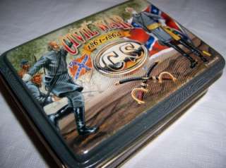   WAR PLAYING CARDS TIN HOLDER PORTABLE TRAVEL CARD POKER GAME  