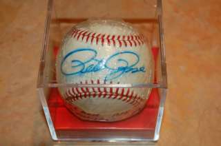 Pete Rose Autographed Baseball!!! Player Manager Aug 16 1984!!!