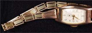 RUSSIAN USSR GOLD PINK 583 ART DECO WATCH BAND VINTAGE  