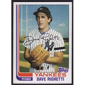 Dave Righetti 1982 Topps Baseball Rookie (San Francisco 