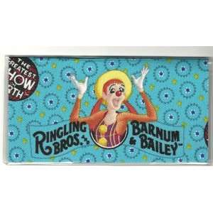  Checkbook Cover Ringling Brothers Circus Clown Everything 